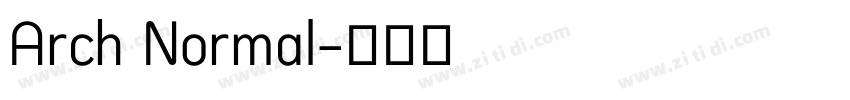 Arch Normal字体转换